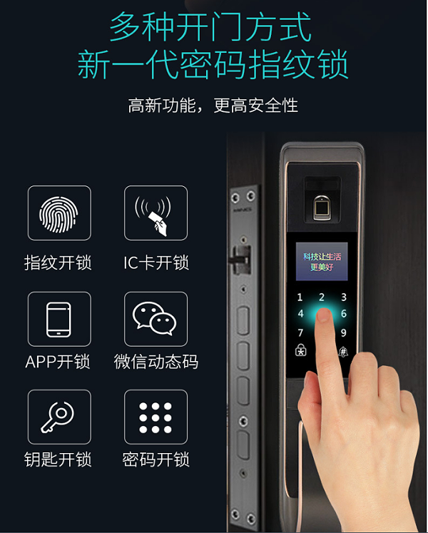 密码指纹锁